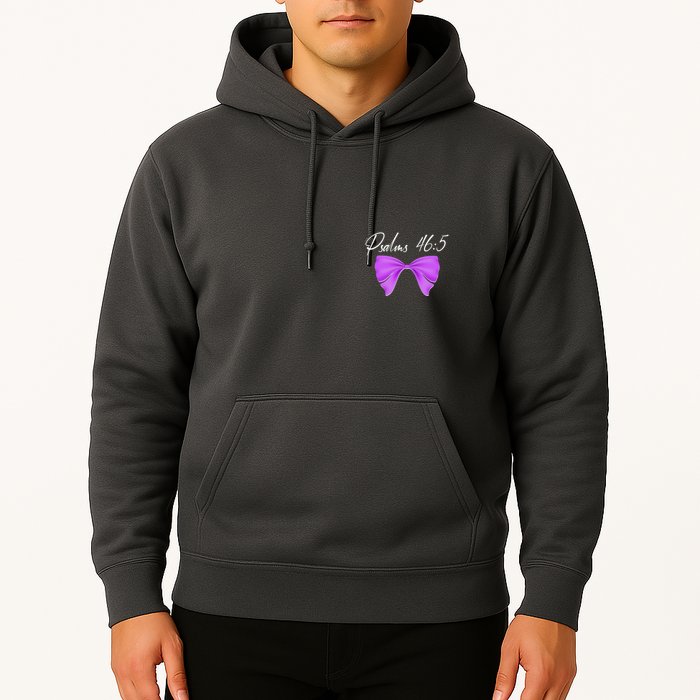 God Is Within Her She Will Not Fall Psalms 46:5 Front Back Hoodie