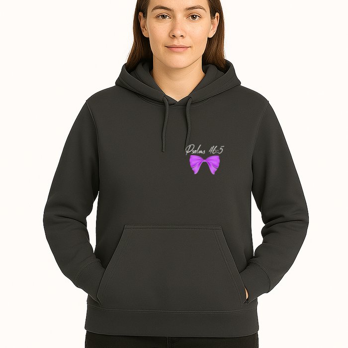 God Is Within Her She Will Not Fall Psalms 46:5 Front Back Hoodie