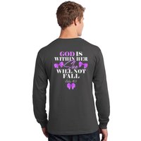 God Is Within Her She Will Not Fall Psalms 46:5 Front Back Long Sleeve Shirt