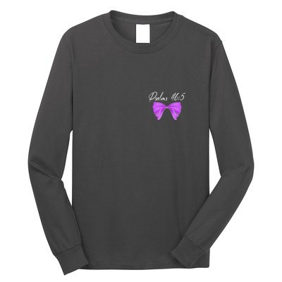 God Is Within Her She Will Not Fall Psalms 46:5 Front Back Long Sleeve Shirt