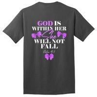 God Is Within Her She Will Not Fall Psalms 46:5 Front Back Tall T-Shirt