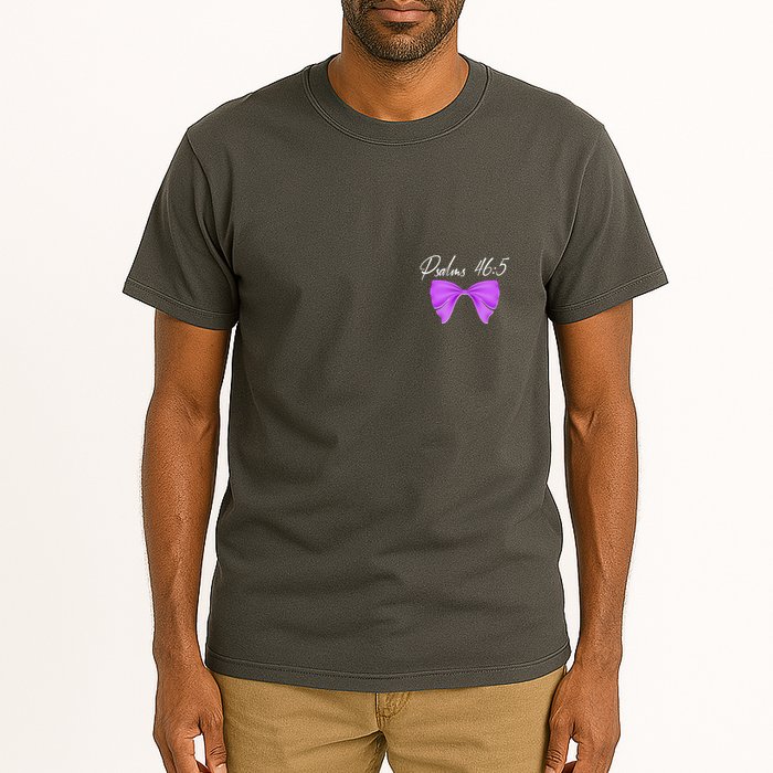 God Is Within Her She Will Not Fall Psalms 46:5 Front Back Tall T-Shirt