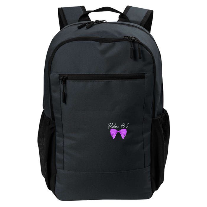 God Is Within Her She Will Not Fall Psalms 46:5 Front Back Daily Commute Backpack