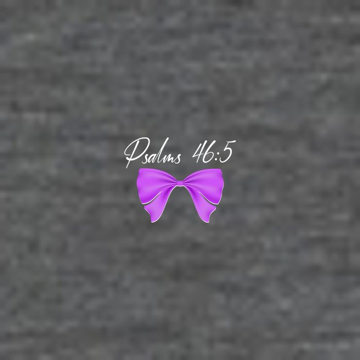God Is Within Her She Will Not Fall Psalms 46:5 Front Back Daily Commute Backpack
