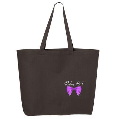 God Is Within Her She Will Not Fall Psalms 46:5 Front Back 25L Jumbo Tote