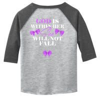 God Is Within Her She Will Not Fall Psalms 46:5 Front Back Toddler Fine Jersey T-Shirt