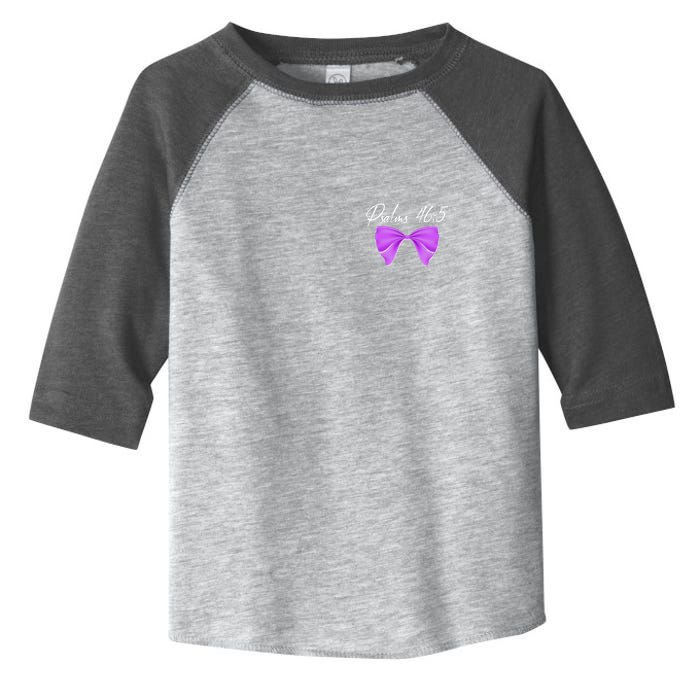 God Is Within Her She Will Not Fall Psalms 46:5 Front Back Toddler Fine Jersey T-Shirt
