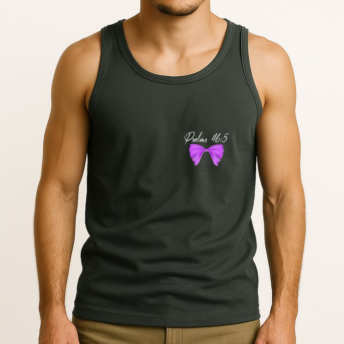 God Is Within Her She Will Not Fall Psalms 46:5 Front Back Tank Top