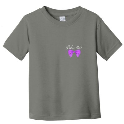 God Is Within Her She Will Not Fall Psalms 46:5 Front Back Toddler T-Shirt