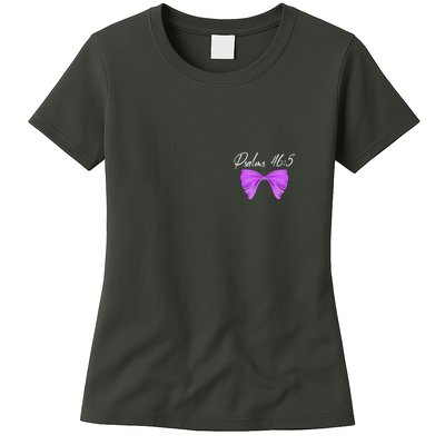 God Is Within Her She Will Not Fall Psalms 46:5 Front Back Womens T-Shirt