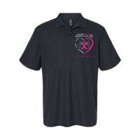 Gift I Wear Pink In Memory Of My Mom Breast Cancer Awareness Softstyle Adult Sport Polo