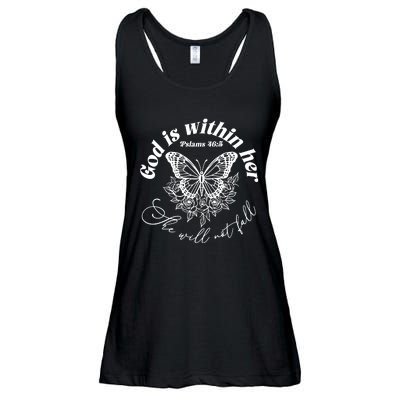 God Is Within Her She Will Not Fall Ladies Essential Flowy Tank