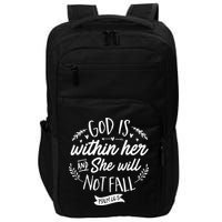 God Is Within Her Jesus Christian Psalm 465 Impact Tech Backpack