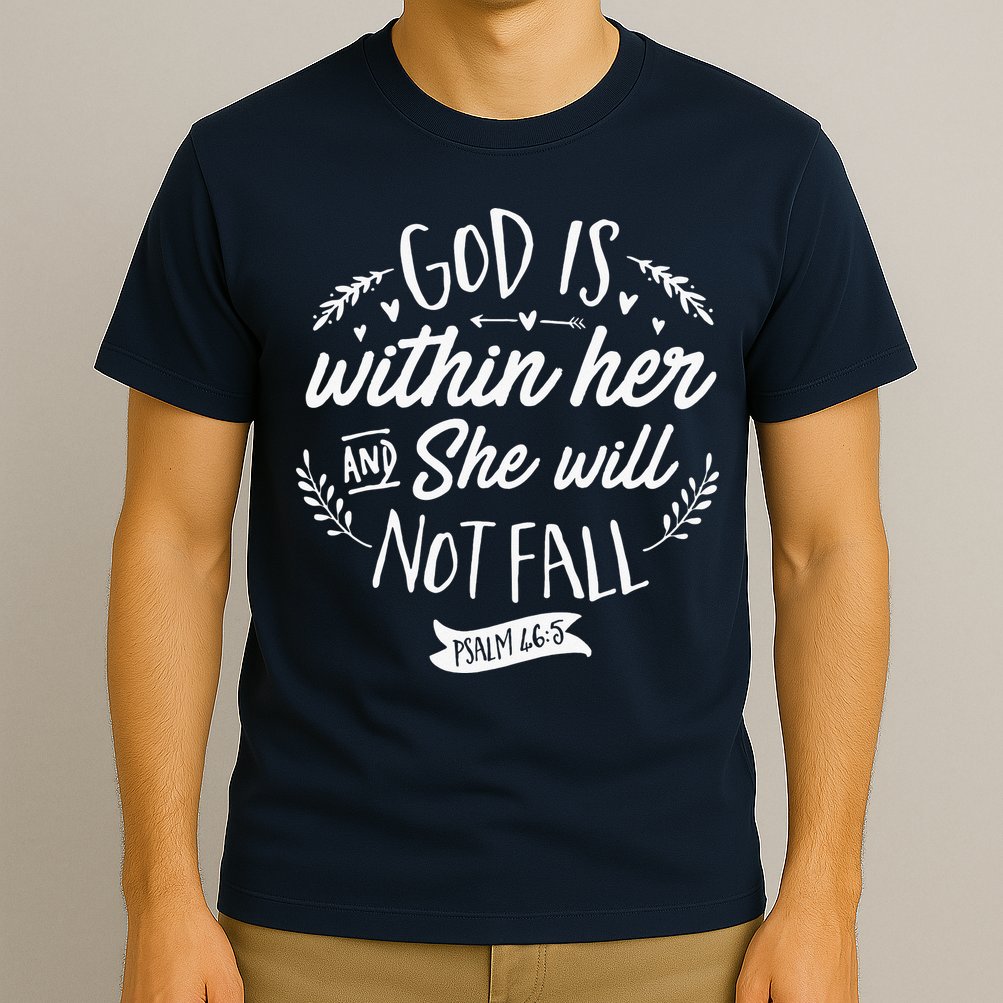 God Is Within Her Jesus Christian Psalm 465 T-Shirt