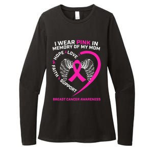 Gift I Wear Pink In Memory Of My Mom Breast Cancer Awareness Womens CVC Long Sleeve Shirt