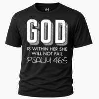 God Is Within Her She Will Not Fail Prayer Cool Gift Cooling Performance Crew T-Shirt