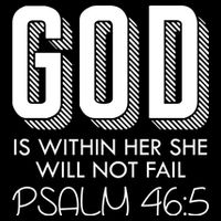 God Is Within Her She Will Not Fail Prayer Cool Gift Cooling Performance Crew T-Shirt