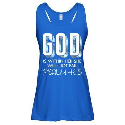 God Is Within Her She Will Not Fail Prayer Cool Gift Ladies Essential Flowy Tank