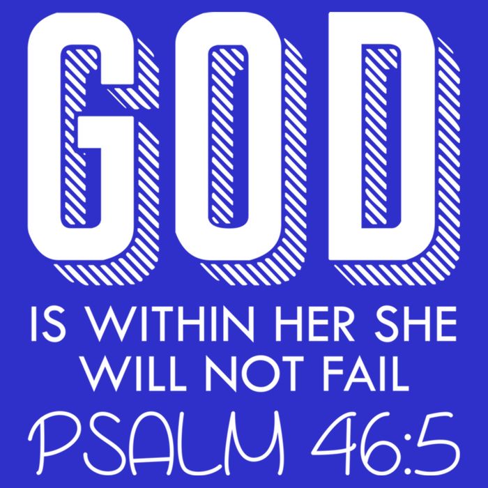 God Is Within Her She Will Not Fail Prayer Cool Gift 16 in Basic Backpack