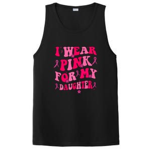 Groovy I Wear Pink Breast Cancer Awareness For My Daughter Gift PosiCharge Competitor Tank