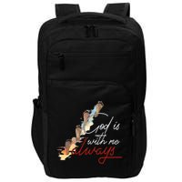 God Is With Me Always Footsteps Impact Tech Backpack