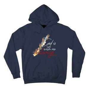 God Is With Me Always Footsteps Tall Hoodie