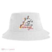 God Is With Me Always Footsteps Sustainable Bucket Hat