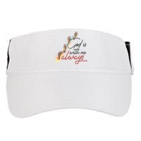 God Is With Me Always Footsteps Adult Drive Performance Visor