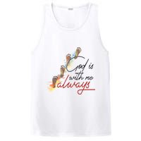 God Is With Me Always Footsteps PosiCharge Competitor Tank