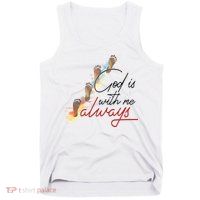 God Is With Me Always Footsteps Tank Top