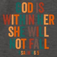 God Is Within Her She Will Not Fall Vector Backpack