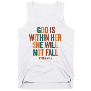 God Is Within Her She Will Not Fall Tank Top