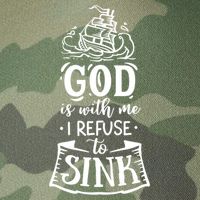 God Is With Me I Refuse To Sink Gift Legacy Tie Dye Trucker Hat