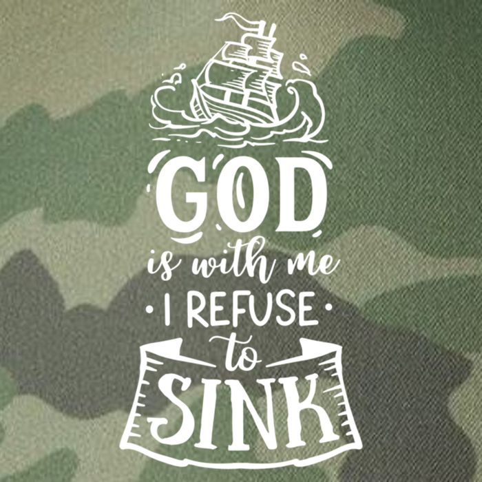 God Is With Me I Refuse To Sink Gift Legacy Tie Dye Trucker Hat
