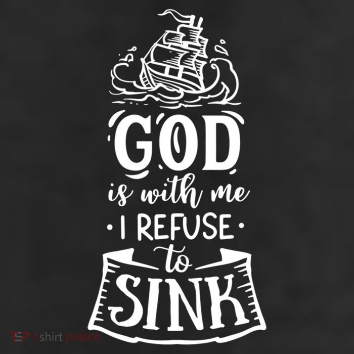 God Is With Me I Refuse To Sink Gift 11oz C Handle Ceramic Mug