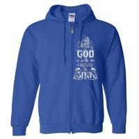 God Is With Me I Refuse To Sink Gift Full Zip Hoodie