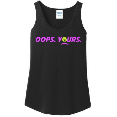 Got It.Oops Yours Funny Pickleball Lovers Ladies Essential Tank