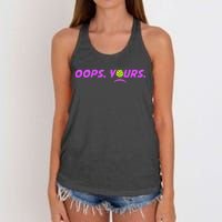 Got It.Oops Yours Funny Pickleball Lovers Women's Knotted Racerback Tank