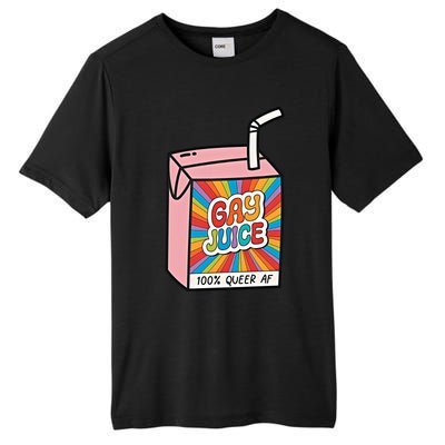 Gay Juice 100% Queer AF Queer Pride Awareness Queer Future Pride Month Tall Fusion ChromaSoft Performance T-Shirt