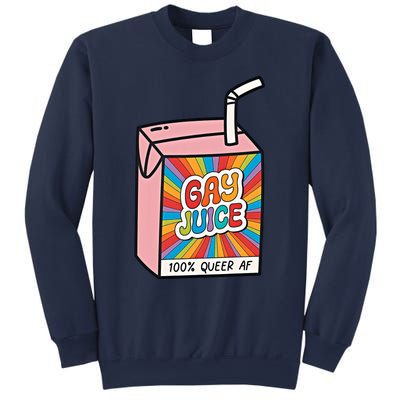 Gay Juice 100% Queer AF Queer Pride Awareness Queer Future Pride Month Sweatshirt