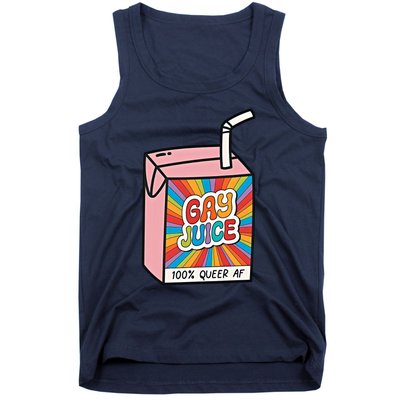 Gay Juice 100% Queer AF Queer Pride Awareness Queer Future Pride Month Tank Top