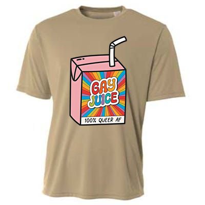 Gay Juice 100% Queer AF Queer Pride Awareness Queer Future Pride Month Cooling Performance Crew T-Shirt