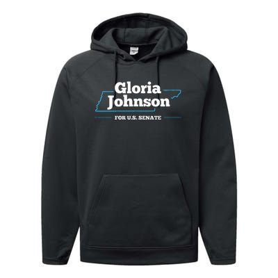 Gloria Johnson 2024 For U.S. Senate Tennessee Performance Fleece Hoodie