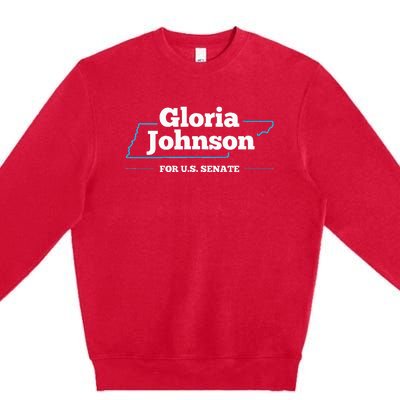 Gloria Johnson 2024 For U.S. Senate Tennessee Premium Crewneck Sweatshirt