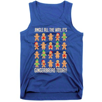 Gingerbread Jingle All The Way Gingerbread Day Christmas Great Gift Tank Top