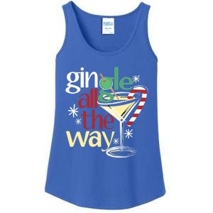 Gingle Jingle All The Way Gin Christmas Martini Gift Ladies Essential Tank