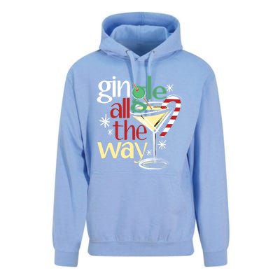 Gingle Jingle All The Way Gin Christmas Martini Gift Unisex Surf Hoodie