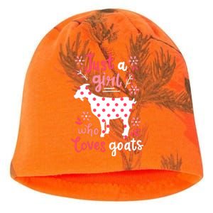 Goat Just A Girl Goats Gift Kati - Camo Knit Beanie