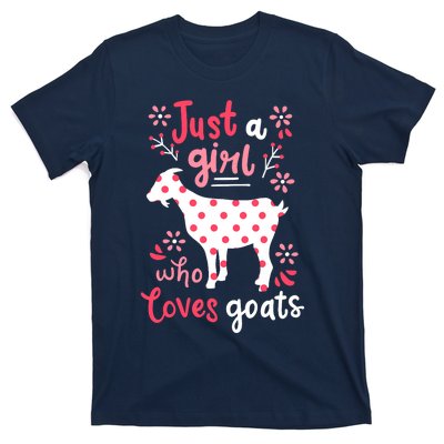 Goat Just A Girl Goats Gift T-Shirt