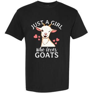 Goat Just A Who Loves Goats Farmer Goat Mom Garment-Dyed Heavyweight T-Shirt